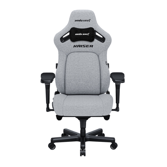 Ігрове крісло Anda Seat Kaiser 4 XL Grey Fabric - ціна, характеристики, відгуки, розстрочка, фото 1