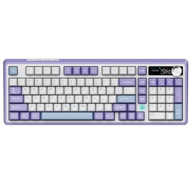 Беспроводная механическая клавиатура Ajazz AK980 Clear Sky Switch - Purple (AK980-CS-PWB) - цена, характеристики, отзывы, рассрочка, фото 1