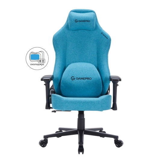 Ігрове крісло GamePro FGC750LB Fabric Light Blue