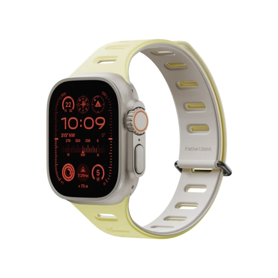 Ремінець Native Union Active Magnetic Band Lemon for Apple Watch 49/45/44mm (ACTBAND-AW-L-LMOS)
