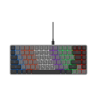 Клавіатура провідна механічна GamePro MK140R Red Swich Low Profile 75% Dark Gray - цена, характеристики, отзывы, рассрочка, фото 1