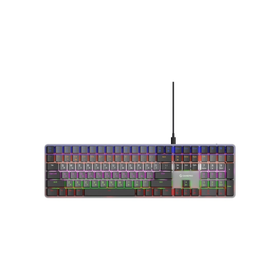 Клавиатура проводная механическая GamePro MK145R Red Swich Low Profile 100% Dark Gray