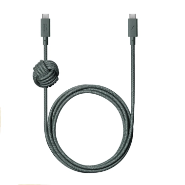 Кабель Native Union Anchor Cable USB-C to USB-C Pro 240W Slate Green (3 m) (ACABLE-C-GRN-NP) - цена, характеристики, отзывы, рассрочка, фото 1