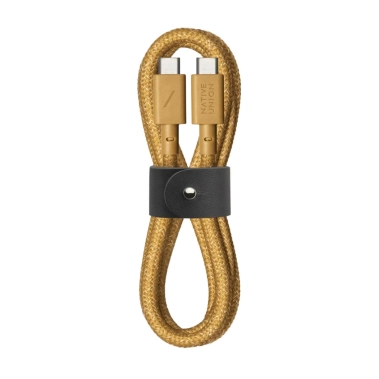Кабель Native Union Belt Cable USB-C to USB-C Kraft (1.2 m) (BELT-C-KFT-2-NP) - цена, характеристики, отзывы, рассрочка, фото 1