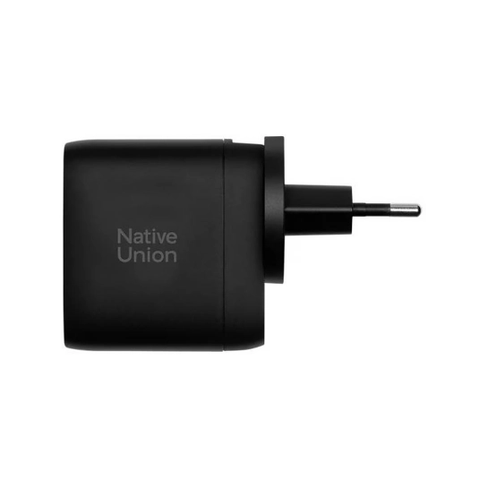 Мережевий зарядний пристрій Native Union Fast GaN Charger PD 67W 3 Ports Black (FAST-PD67-BLK-2CA)
