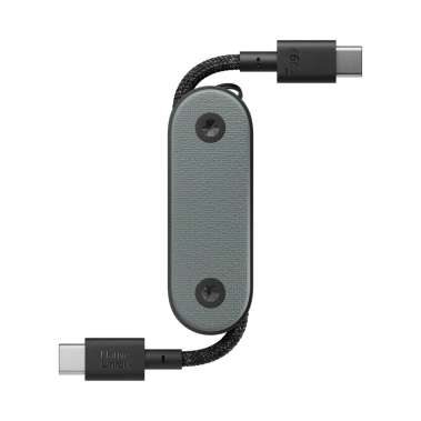 Кабель Native Union Pocket Cable USB-C to USB-C Slate Green (POCK-C-GRN-NP) - цена, характеристики, отзывы, рассрочка, фото 1