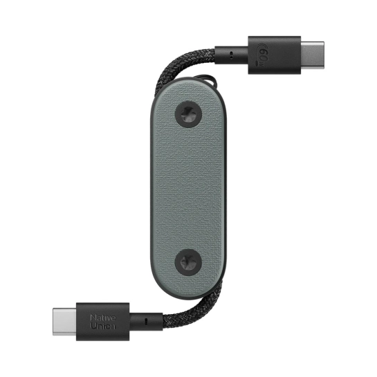 Кабель Native Union Pocket Cable USB-C to USB-C Slate Green (POCK-C-GRN-NP)