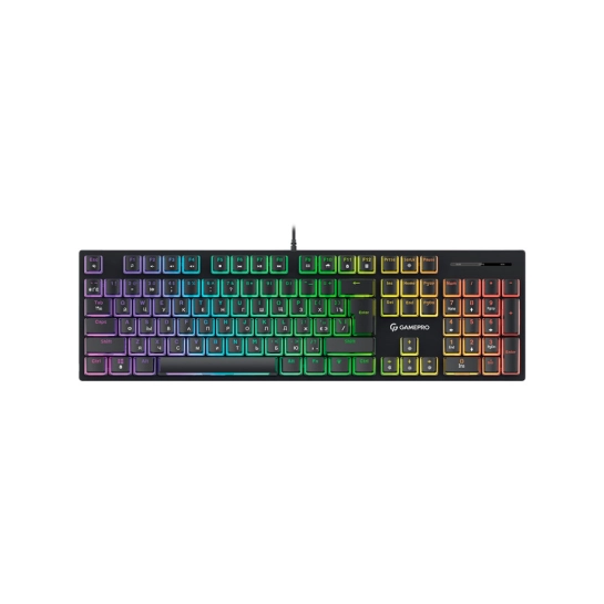Клавиатура механическая проводная GamePro MK85B Blue Switch TKL RGB USB Black
