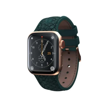 Ремінець Njord Salmon Leather Strap for Apple Watch 45mm/44mm Dark Green (SL14122) - цена, характеристики, отзывы, рассрочка, фото 1