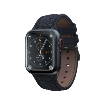 Ремінець Njord Salmon Leather Strap for Apple Watch 41mm/40mm Dark Grey (SL14110) - цена, характеристики, отзывы, рассрочка, фото 1