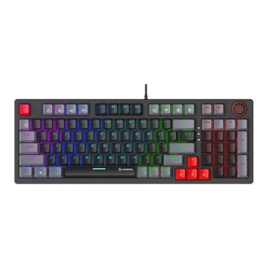 Клавіатура механическая проводная GamePro MK120B Blue Switches 100% USB Black