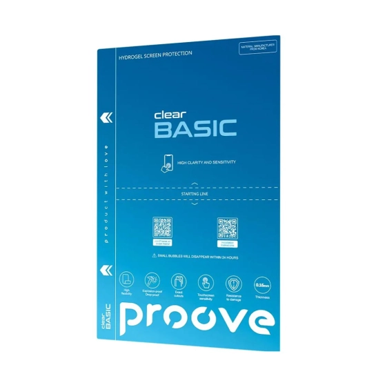 Гидрогелевая захисна плівка Proove Hydrogel Screen Protection BASIC Lite