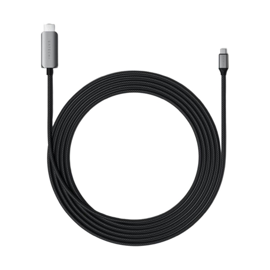 Кабель Satechi USB-C to HDMI 2.1 8K Cable Space Gray 1.8 m (ST-YH8KCM) - ціна, характеристики, відгуки, розстрочка, фото 1