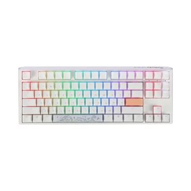 Клавиатура Ducky One 3 TKL Cherry MX Blue RGB UA USB White  - цена, характеристики, отзывы, рассрочка, фото 1