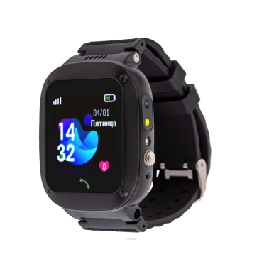 Детские смарт-часы Amigo GO004 Splashproof Camera+LED Black (882418) - цена, характеристики, отзывы, рассрочка, фото 1