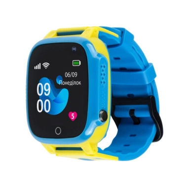 Детские смарт-часы Amigo GO008 GLORY GPS WIFI Blue-Yellow (976267) - цена, характеристики, отзывы, рассрочка, фото 1