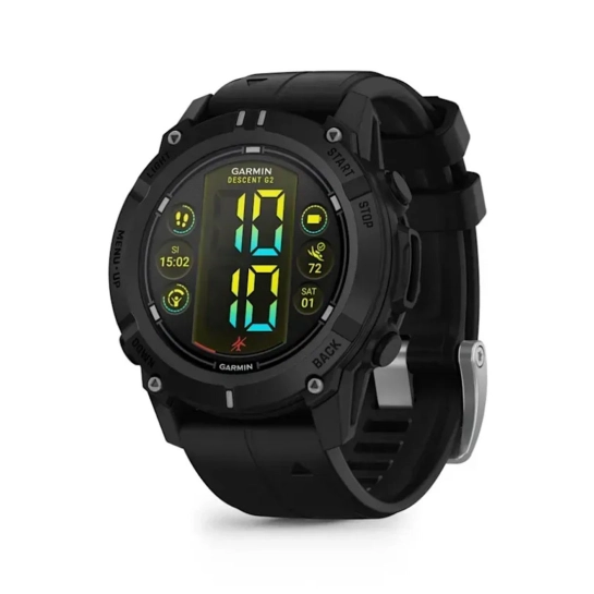 Смарт-часы Garmin Descent G2 Black with Black Band (010-02986-00)