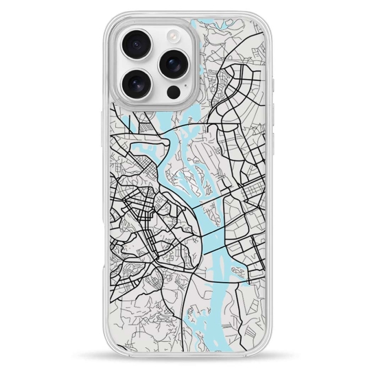 Чохол Pump Clear Case for iPhone 16 Pro Max Urban Kyiv - ціна, характеристики, відгуки, розстрочка, фото 1