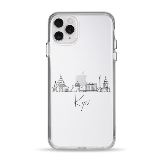 Чехол Pump Clear Case for iPhone 11 Pro Max Kyiv in Lines - цена, характеристики, отзывы, рассрочка, фото 1