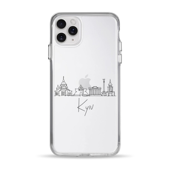 Чохол Pump Clear Case for iPhone 11 Pro Max Kyiv in Lines