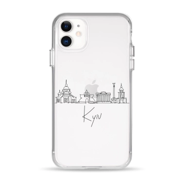 Чохол Pump Clear Case for iPhone 11 Kyiv in Lines - цена, характеристики, отзывы, рассрочка, фото 1