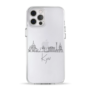 Чохол Pump Clear Case for iPhone 12 Pro Max Kyiv in Lines - цена, характеристики, отзывы, рассрочка, фото 1