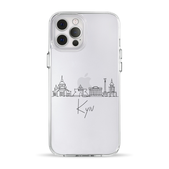 Чехол Pump Clear Case for iPhone 12 Pro Max Kyiv in Lines - цена, характеристики, отзывы, рассрочка, фото 1