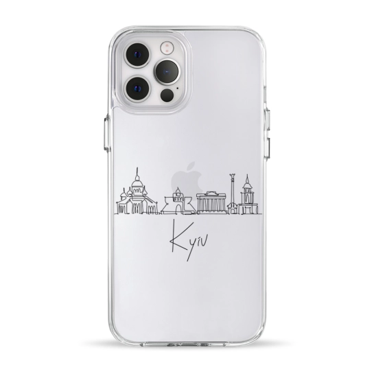 Чохол Pump Clear Case for iPhone 12 Pro Max Kyiv in Lines