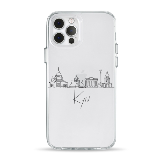 Чехол Pump Clear Case for iPhone 12/12 Pro Kyiv in Lines - цена, характеристики, отзывы, рассрочка, фото 1