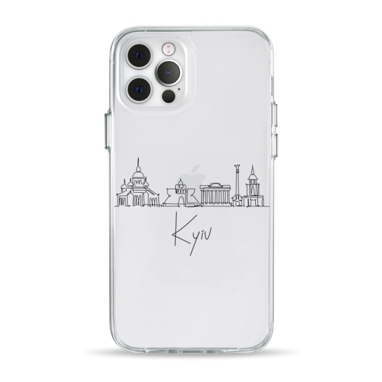 Чехол Pump Clear Case for iPhone 12/12 Pro Kyiv in Lines