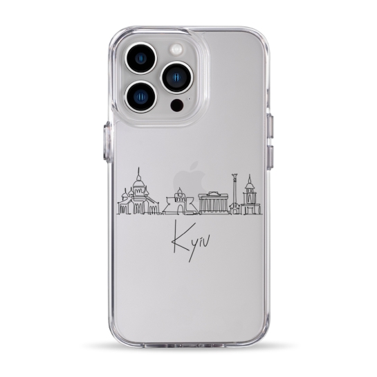 Чехол Pump Clear Case for iPhone 13 Pro Kyiv in Lines - цена, характеристики, отзывы, рассрочка, фото 1
