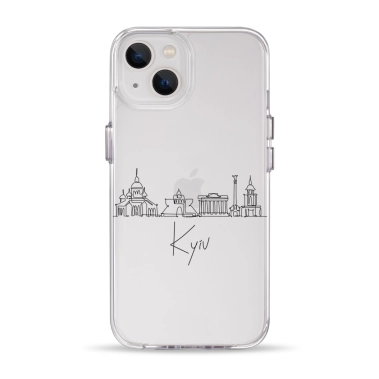 Чохол Pump Clear Case for iPhone 13 Kyiv in Lines - цена, характеристики, отзывы, рассрочка, фото 1