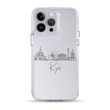 Чохол Pump Clear Case for iPhone 14 Pro Max Kyiv in Lines - цена, характеристики, отзывы, рассрочка, фото 1