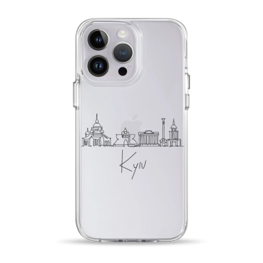 Чохол Pump Clear Case for iPhone 14 Pro Kyiv in Lines - цена, характеристики, отзывы, рассрочка, фото 1