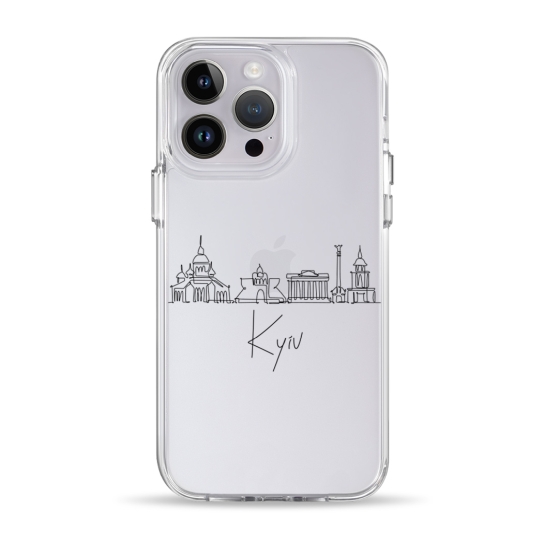 Чехол Pump Clear Case for iPhone 14 Pro Kyiv in Lines - цена, характеристики, отзывы, рассрочка, фото 1