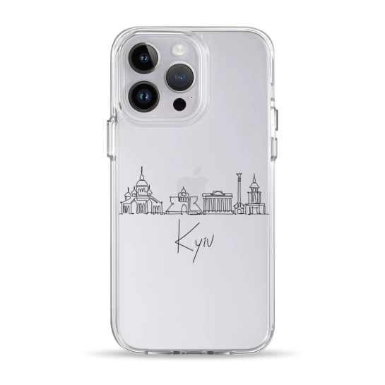 Чохол Pump Clear Case for iPhone 14 Pro Kyiv in Lines