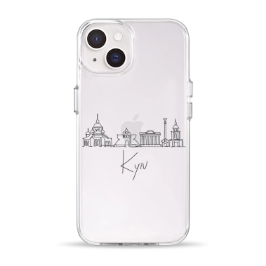 Чохол Pump Clear Case for iPhone 14 Kyiv in Lines - цена, характеристики, отзывы, рассрочка, фото 1