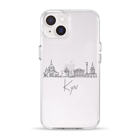 Чохол Pump Clear Case for iPhone 14 Kyiv in Lines