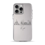 Чехол Pump Clear Case for iPhone 15 Pro Max Kyiv in Lines