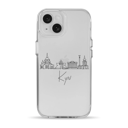 Чохол Pump Clear Case for iPhone 15 Kyiv in Lines