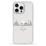 Чохол Pump Clear Case for iPhone 16 Pro Max Kyiv in Lines