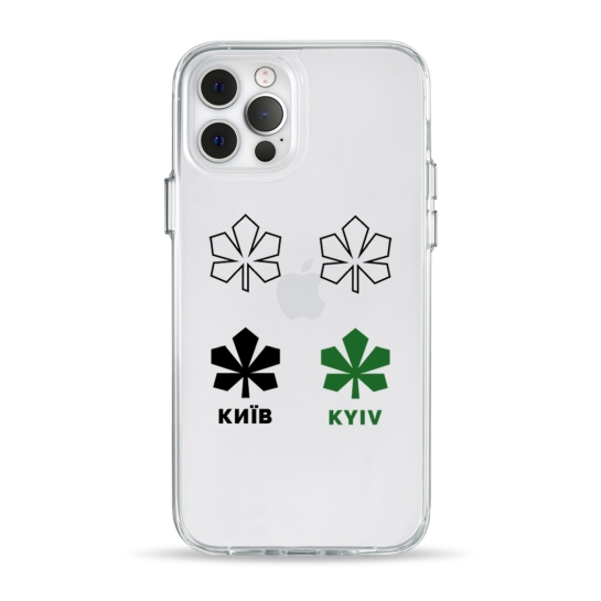 Чохол Pump Clear Case for iPhone 12/12 Pro Kyiv Pattern - ціна, характеристики, відгуки, розстрочка, фото 1