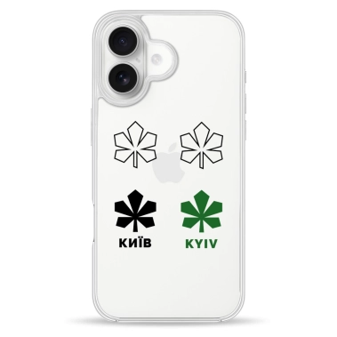 Чохол Pump Clear Case for iPhone 16 Kyiv Pattern - цена, характеристики, отзывы, рассрочка, фото 1
