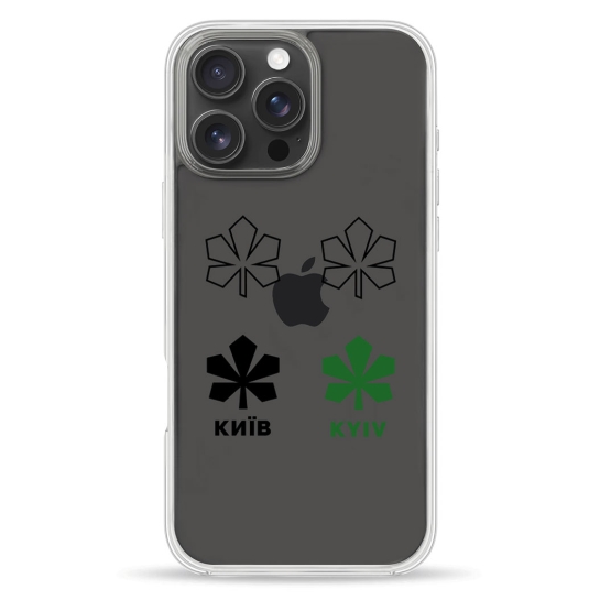 Чехол Pump Clear Case for iPhone 16 Pro Max Kyiv Pattern - цена, характеристики, отзывы, рассрочка, фото 1
