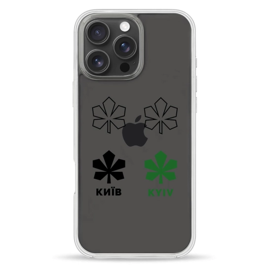 Чохол Pump Clear Case for iPhone 16 Pro Max Kyiv Pattern