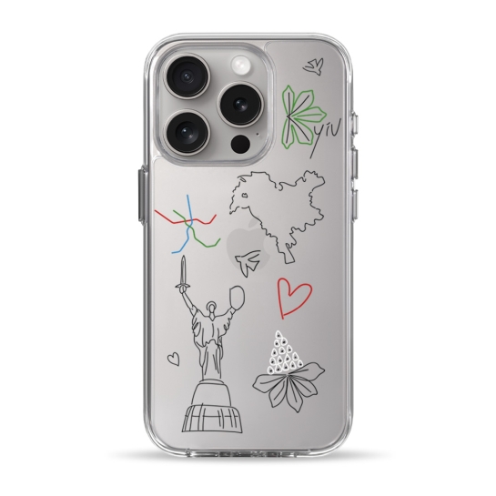 Чехол Pump Clear Case for iPhone 15 Pro Kyiv Underground - цена, характеристики, отзывы, рассрочка, фото 1