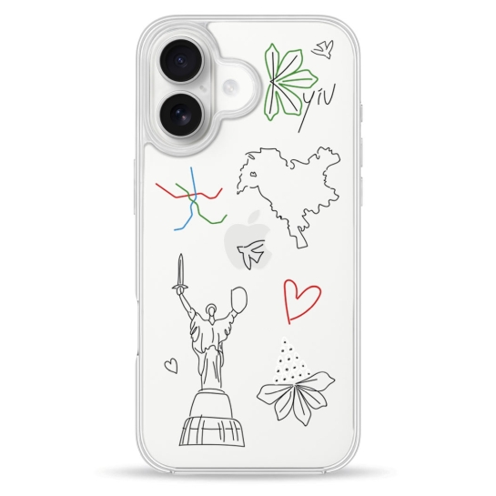Чохол Pump Clear Case for iPhone 16 Kyiv Underground - ціна, характеристики, відгуки, розстрочка, фото 1