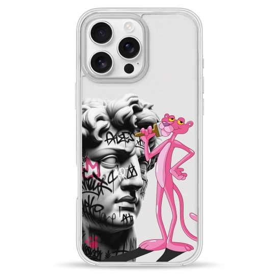 Чехол Pump Clear Case for iPhone 16 Pro Graffity Panther