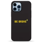 Чохол Pump Silicone Minimalistic Case with MagSafe for iPhone 13 Pro Max Be Brave