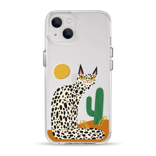 Чохол Pump Clear Case for iPhone 13 Leopard kaktus
